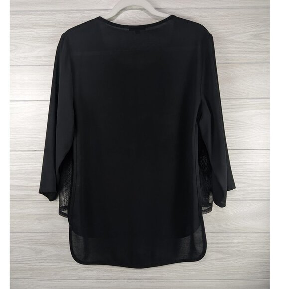 Alberto Makali Texture & Sheer Blue Blouse - Picture 5 of 5